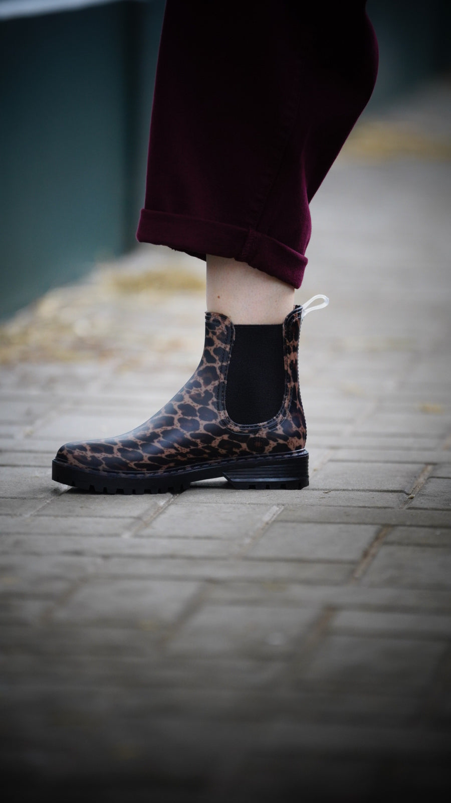 Leopard rainboots
